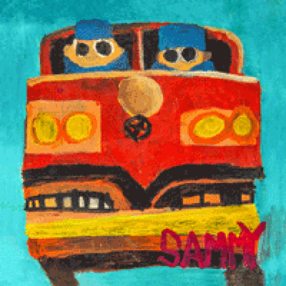 Sam-Train-18X18